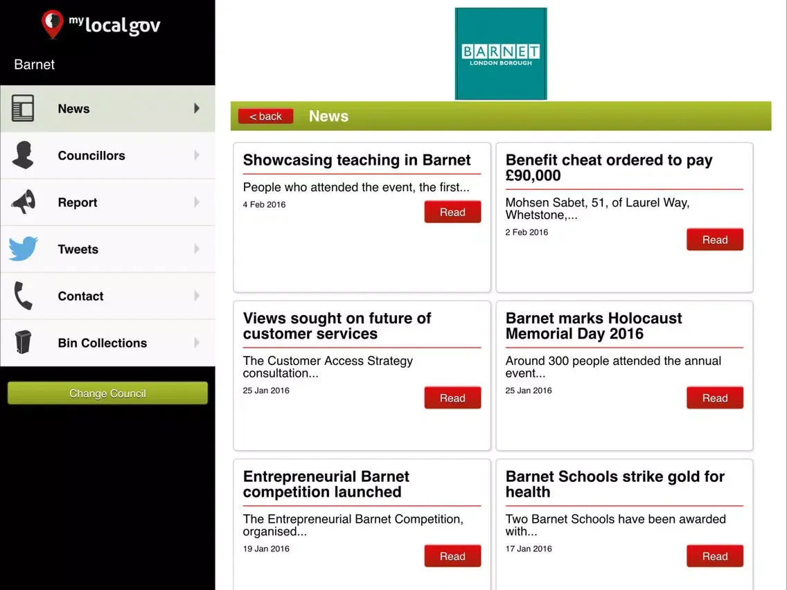 Screenshot di MyLocalGov - UK Council Services & Reporting iPad 