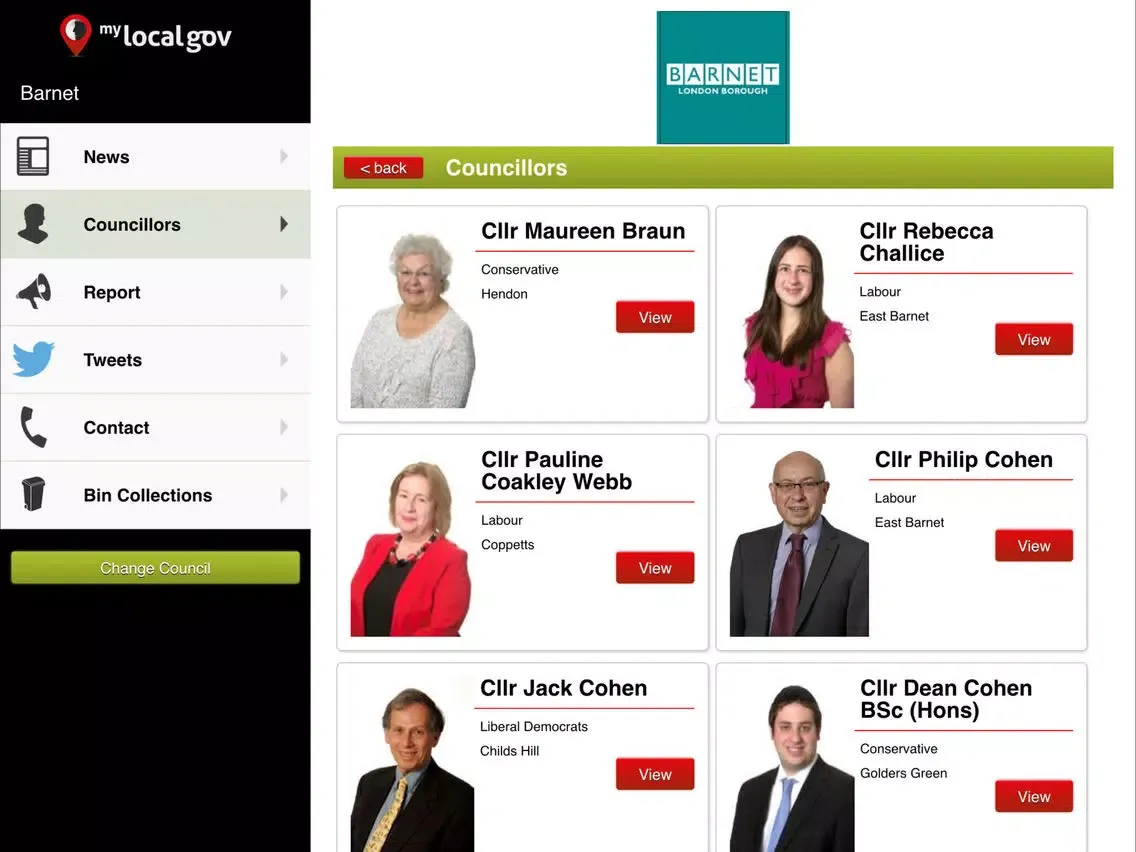 Screenshot di MyLocalGov - UK Council Services & Reporting iPad 