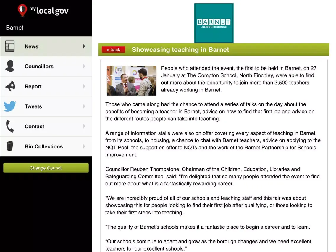 Screenshot di MyLocalGov - UK Council Services & Reporting iPad 