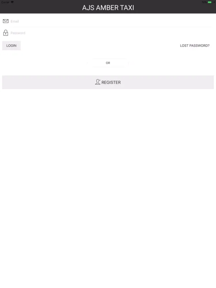 AJS AMBER TAXI iPad 应用截图