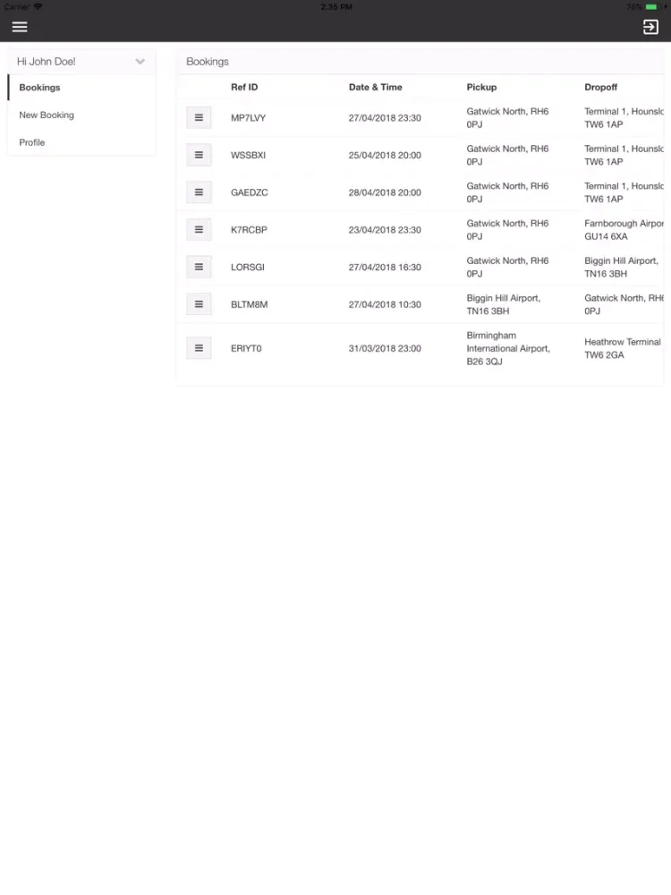 AJS AMBER TAXI iPad 应用截图