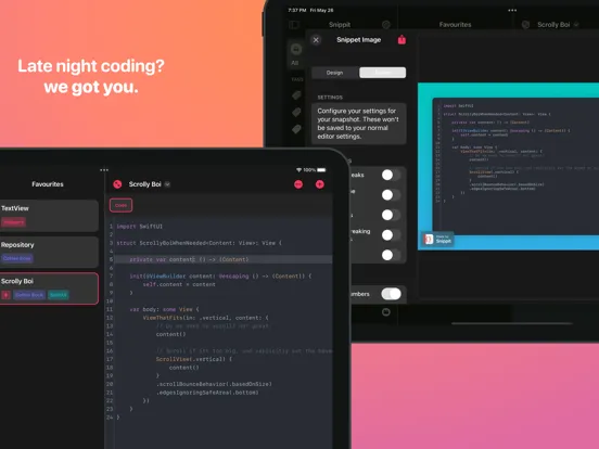 Snippit - Code Snippet Manager iPad  Screenshots
