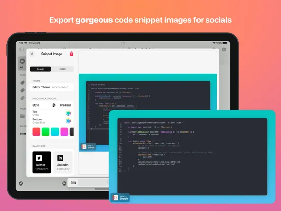 Snippit - Code Snippet Manager iPad  Screenshots
