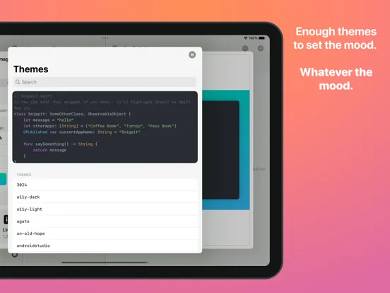 Snippit - Code Snippet Manager iPad  Screenshots