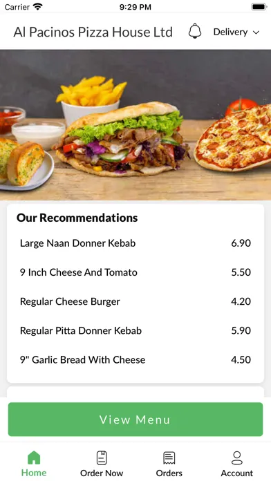 Capturas de pantalla de Al Pacinos Pizza House Ltd.
