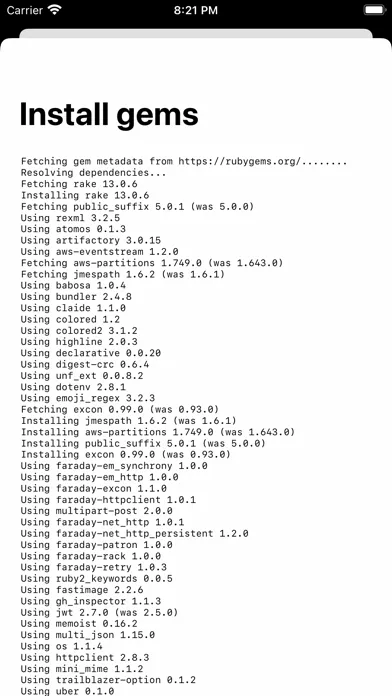 CodeMagic builds viewer App Screenshots