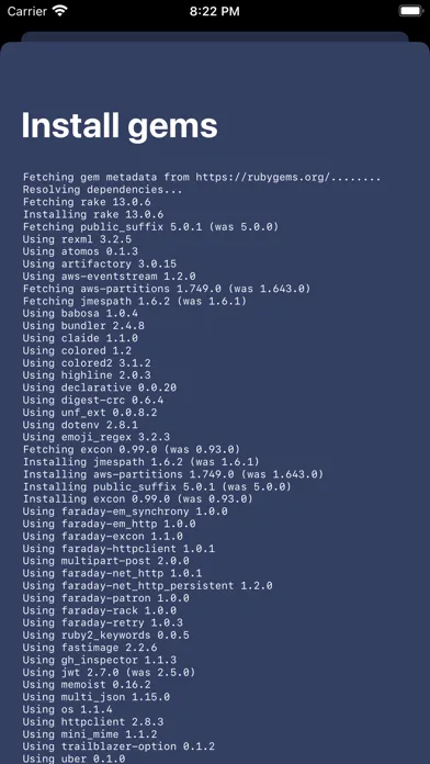 CodeMagic builds viewer App Screenshots