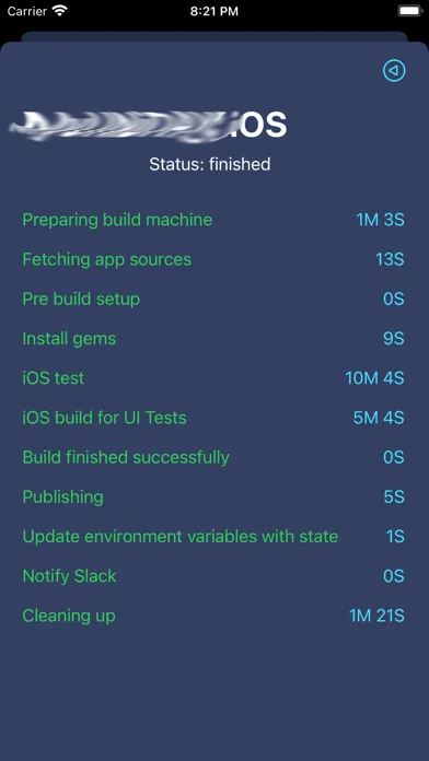 CodeMagic builds viewer App Screenshots