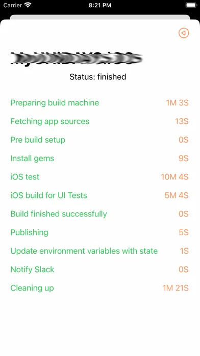 CodeMagic builds viewer App Screenshots