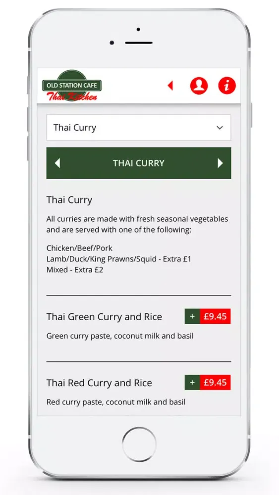 Capturas de tela do Old Station Cafe Thai Kitchen