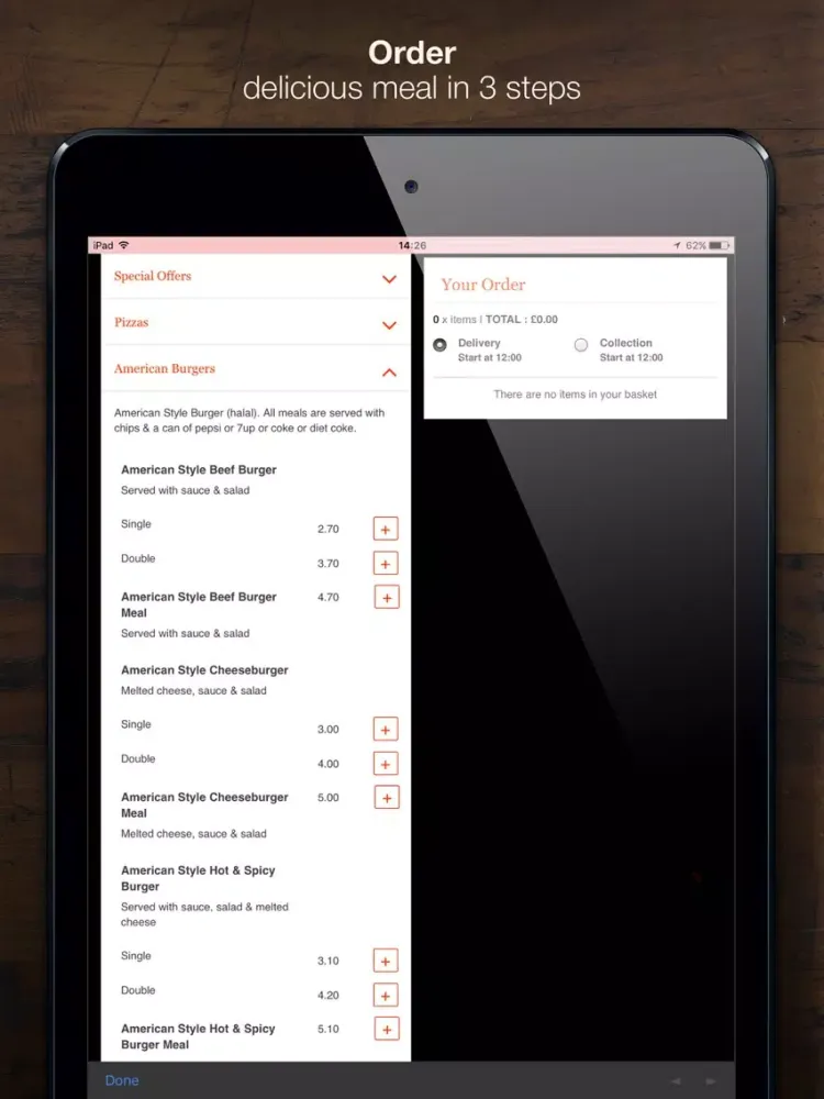 American BBQ Burger iPad  Ekran Görüntüleri