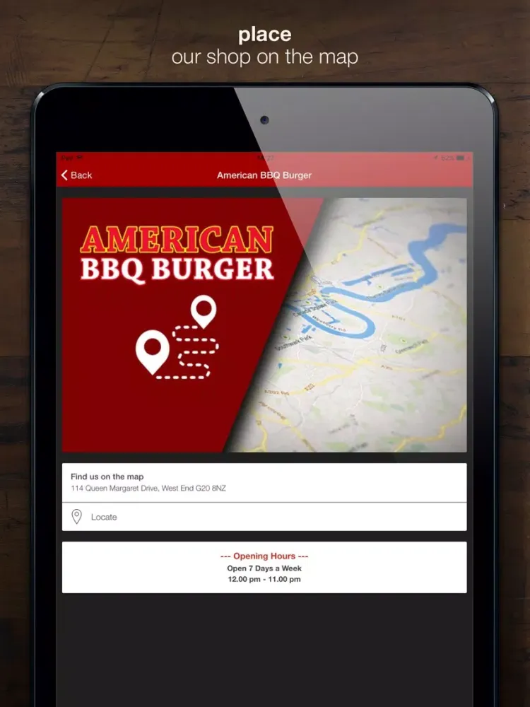 American BBQ Burger iPad  Ekran Görüntüleri
