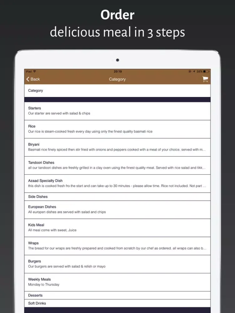 Zrzuty ekranu Azaad Dundee iPad 