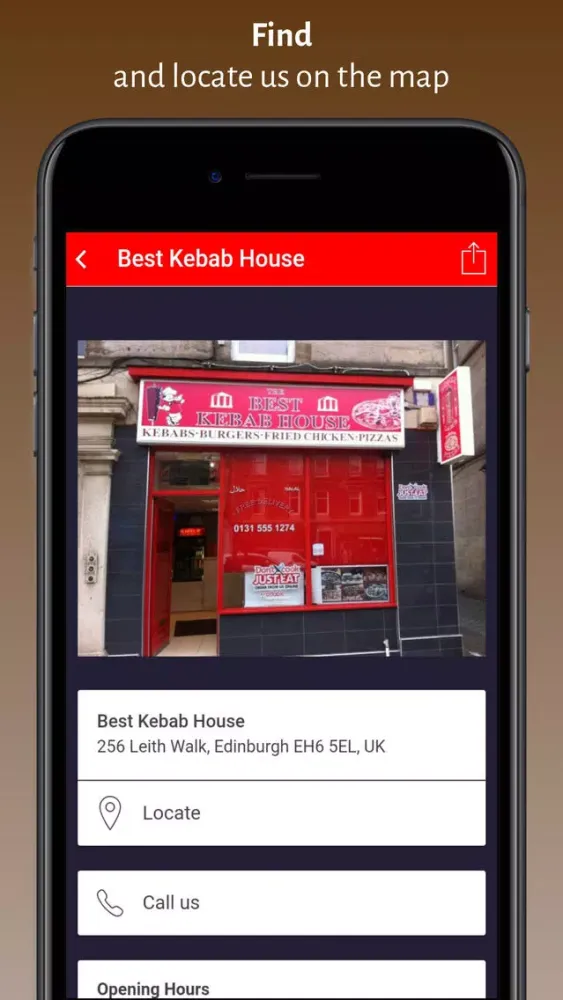 Capturas de tela do Best Kebab House Edinburgh