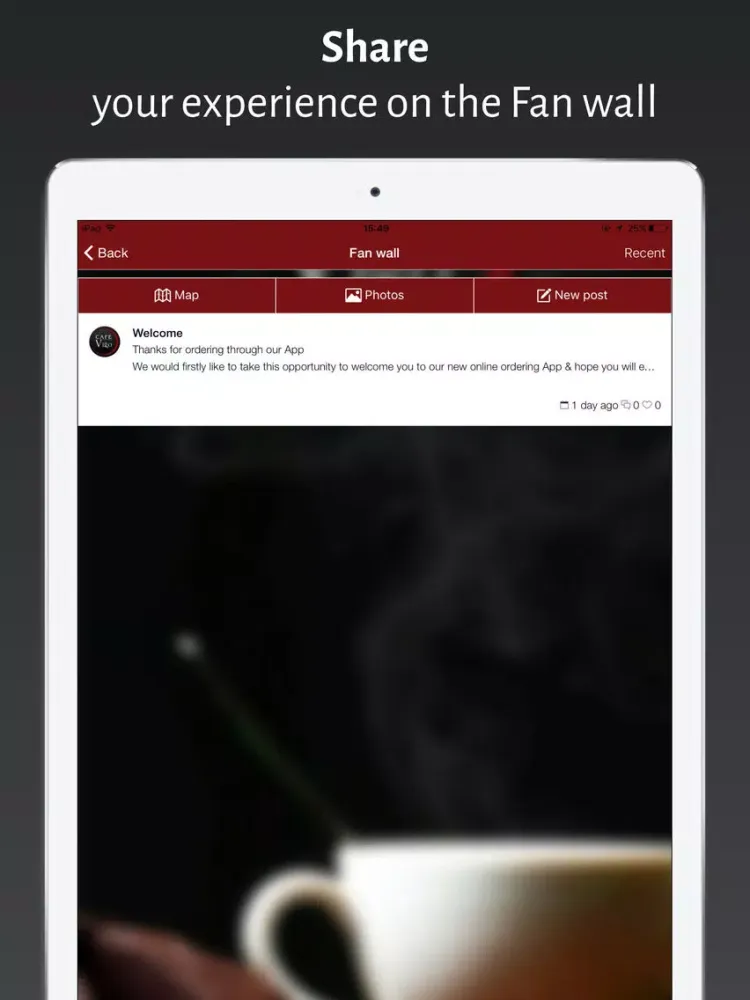 ภาพหน้าจอของ Cafe Vigo iPad 