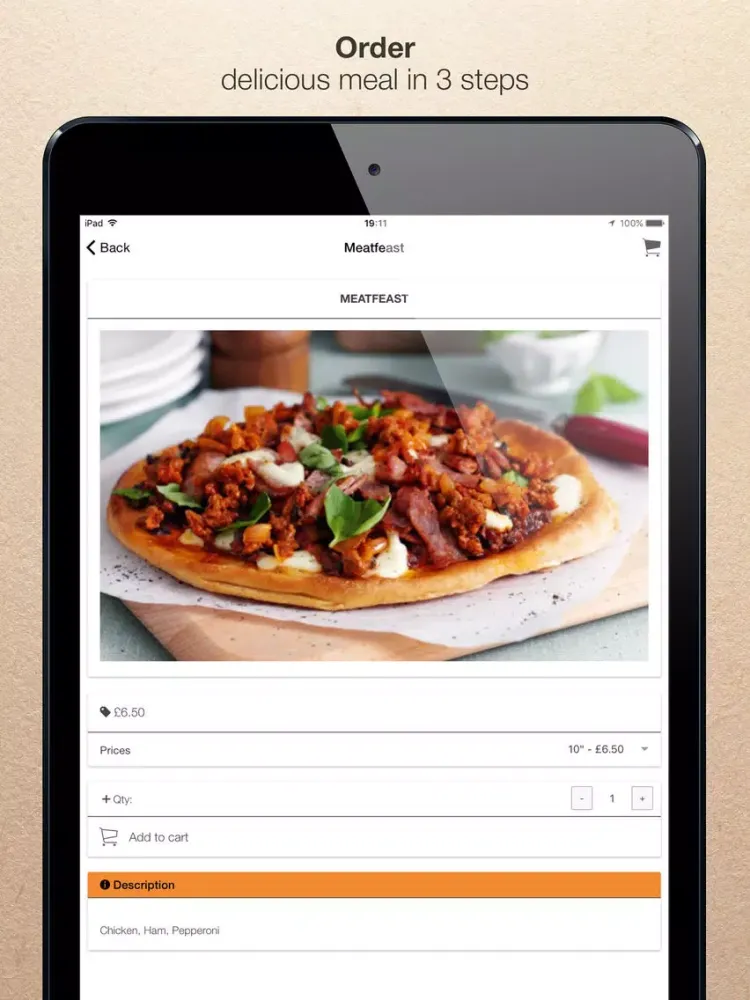Ảnh chụp màn hình của Elba Takeaway iPad 