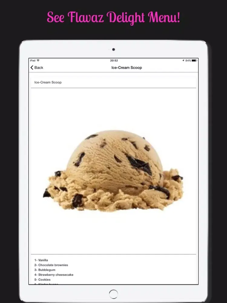 Flavaz Delight iPad  Screenshots