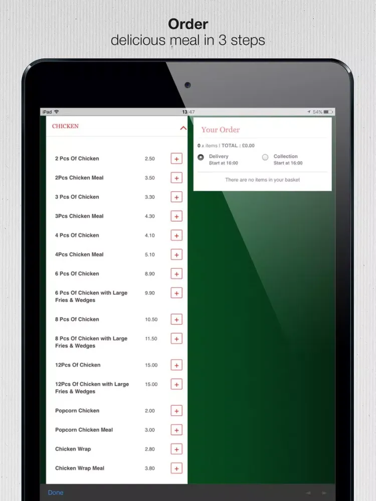 Imran's Fried Chicken iPad  Screenshots
