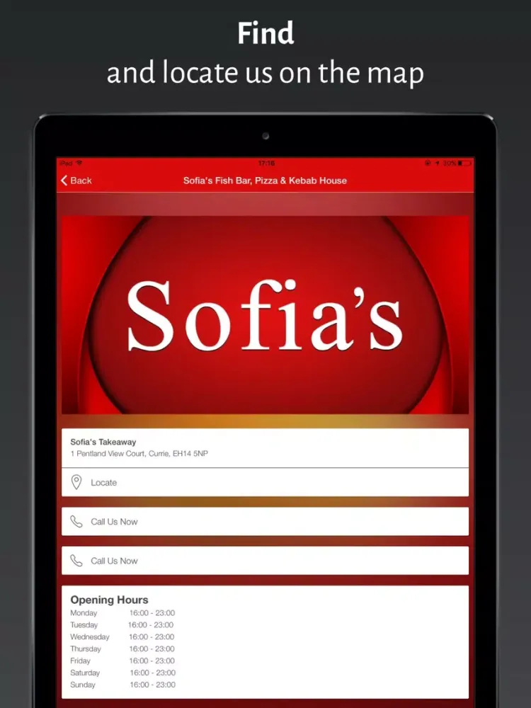 صور Sofia's Takeaway iPad 