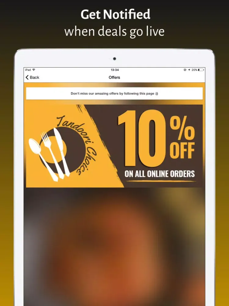 Capturas de pantalla de Tandoori Choice iPad 