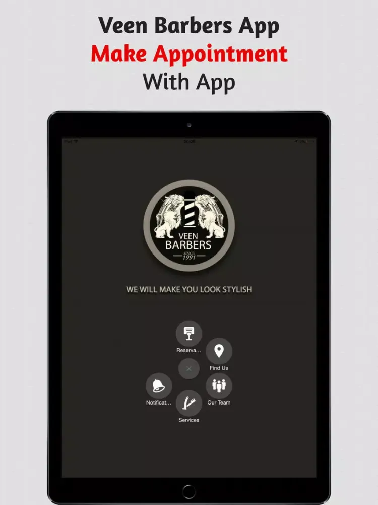 Veen Barbers iPad  Screenshots