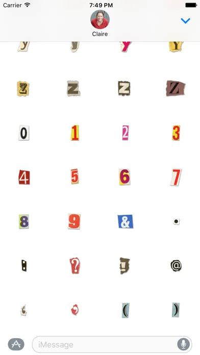 Ransom Note Stickers應用截圖
