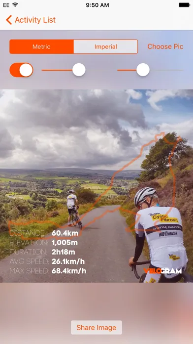 Velogram for Strava Cycling स्क्रीनशॉट