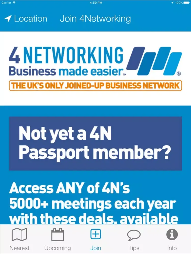 4Networking Meeting Finder iPad 應用截圖