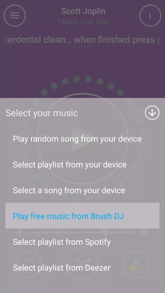 Capturas de tela do Brush DJ