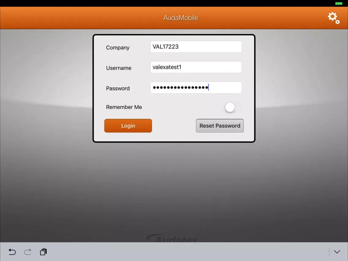 Ảnh chụp màn hình của AudaMobileUK iPad 