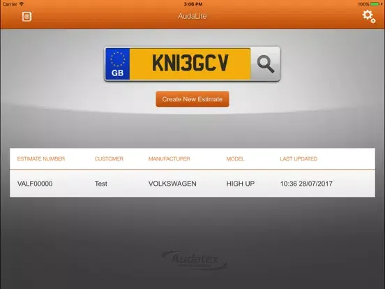 Capturas de tela do AudaLite iPad 