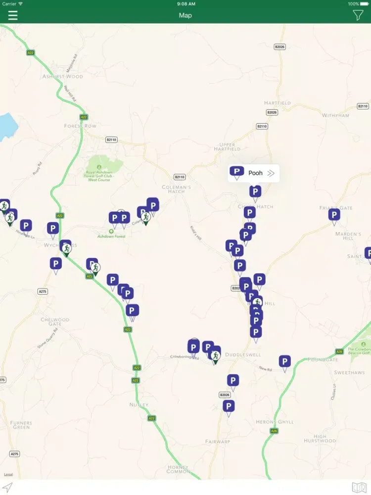 Ashdown Forest Explorer iPad 應用截圖