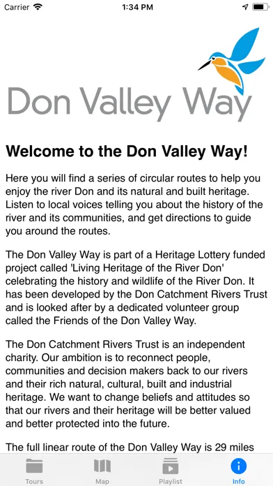 Zrzuty ekranu Don Valley Way Audio Guide