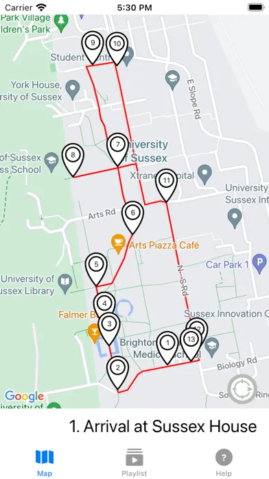 Uni of Sussex self-guided tour應用截圖