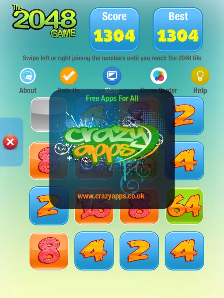 Скриншоты The 2048 Game - Test your Math Skills iPad 
