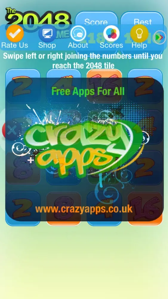 Скриншоты The 2048 Game - Test your Math Skills