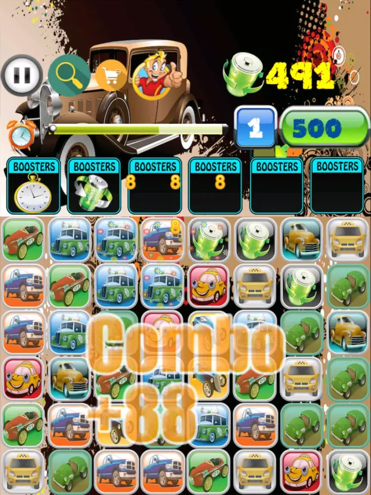 Car Power Quest – A Match 3 Game With 100 Twisted Levels iPad 应用截图