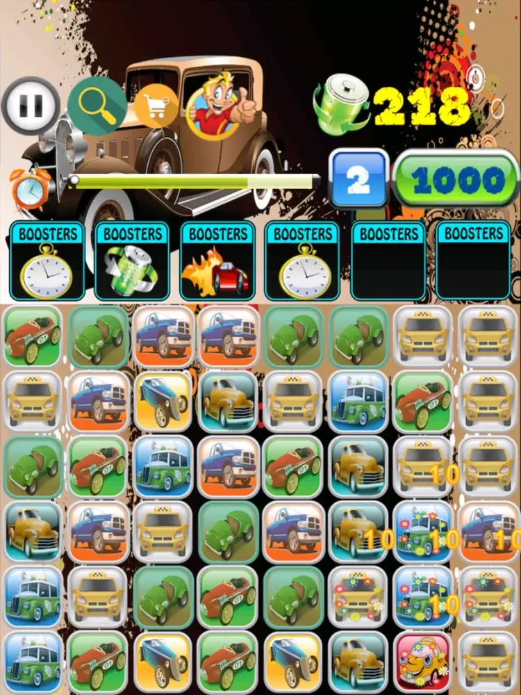 Car Power Quest – A Match 3 Game With 100 Twisted Levels iPad 应用截图
