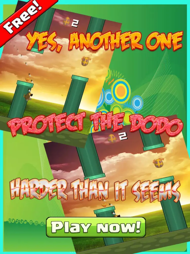 Скриншоты Crazy Flappy Dodo FREE - Save the bird from extinction iPad 
