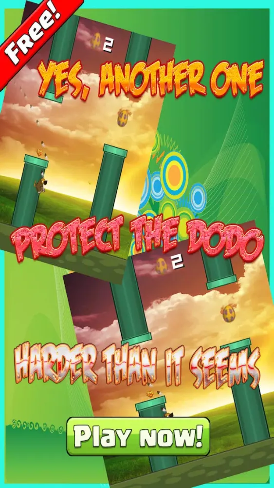 Скриншоты Crazy Flappy Dodo FREE - Save the bird from extinction