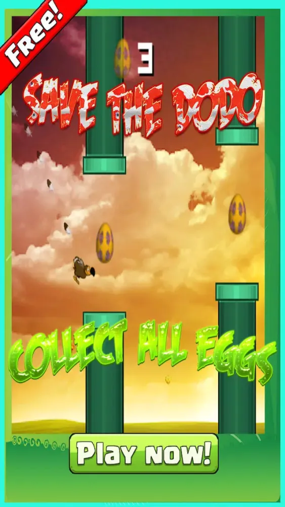 Скриншоты Crazy Flappy Dodo FREE - Save the bird from extinction
