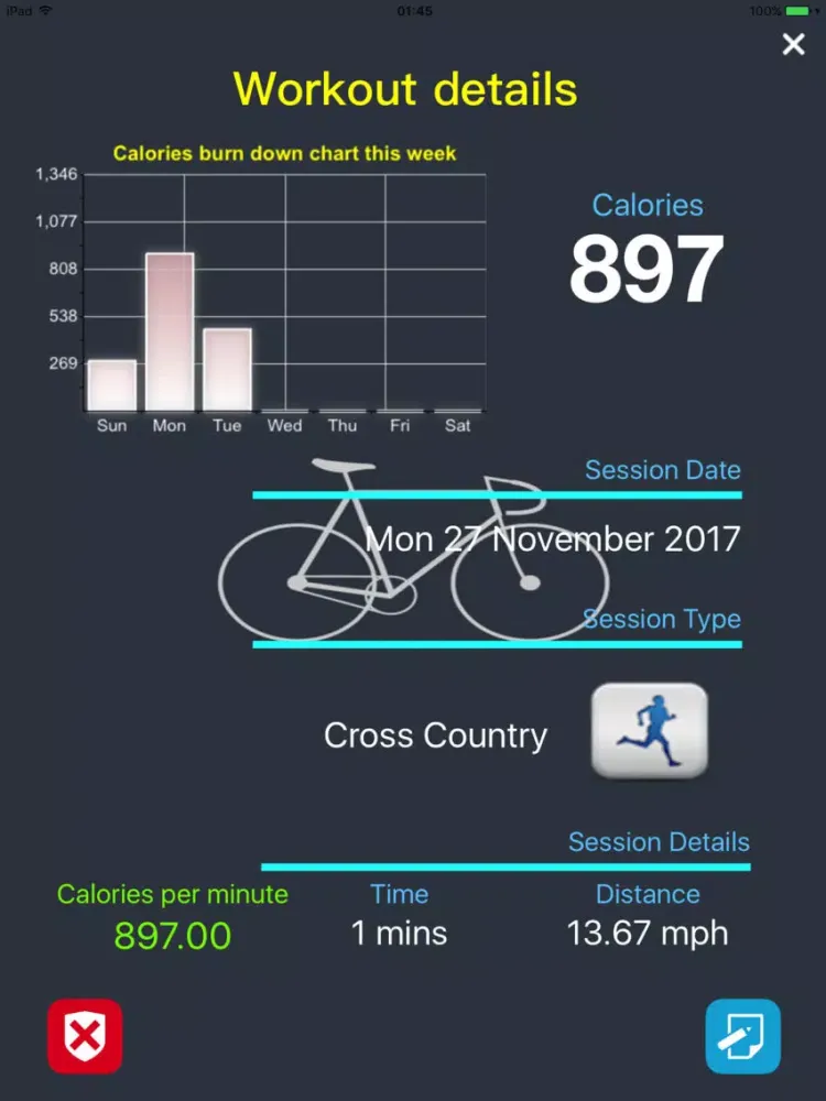 ภาพหน้าจอของ iGymWorkout – Calories & Weight Loss Tracking App iPad 