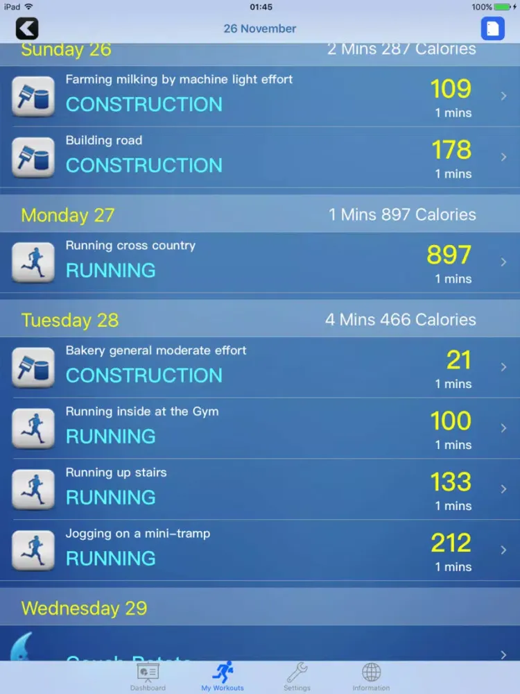 ภาพหน้าจอของ iGymWorkout – Calories & Weight Loss Tracking App iPad 