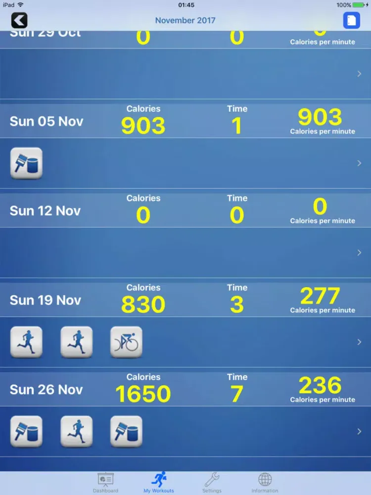 ภาพหน้าจอของ iGymWorkout – Calories & Weight Loss Tracking App iPad 
