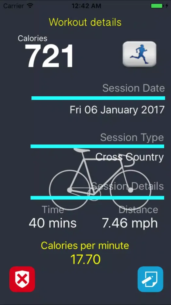 ภาพหน้าจอของ iGymWorkout – Calories & Weight Loss Tracking App