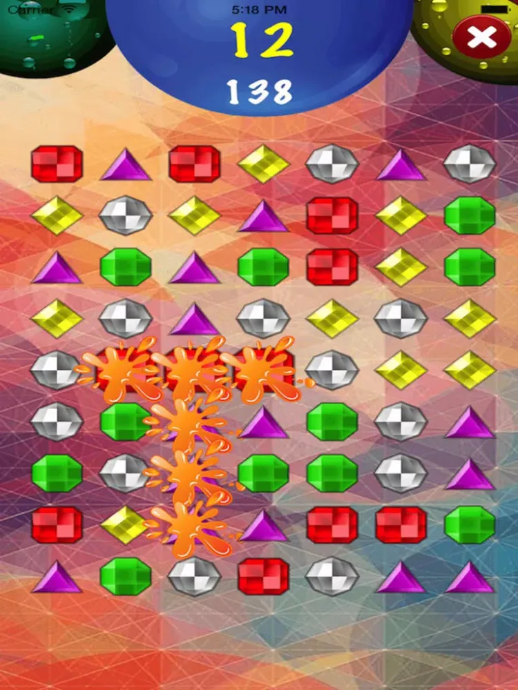 Treasure Hoard - Play and Match the Gems iPad  Screenshots