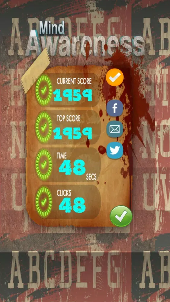 Ảnh chụp màn hình của Mind Awareness - A Game to Improve and Boost your Memory