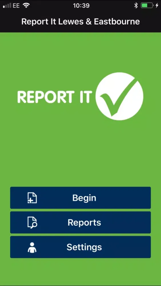 Ảnh chụp màn hình của Report It Lewes & Eastbourne
