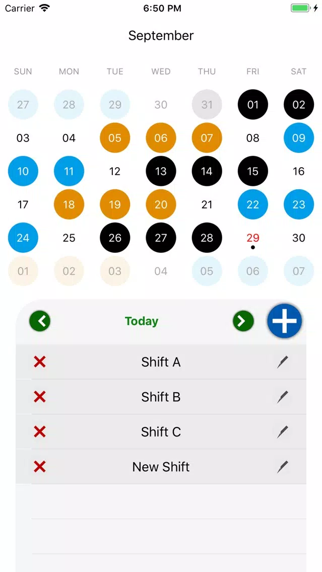 صور Work Shifts Scheduler