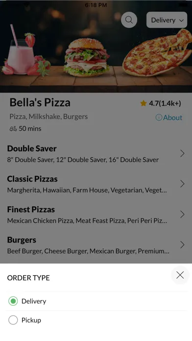 Bella's Pizza. Screenshots